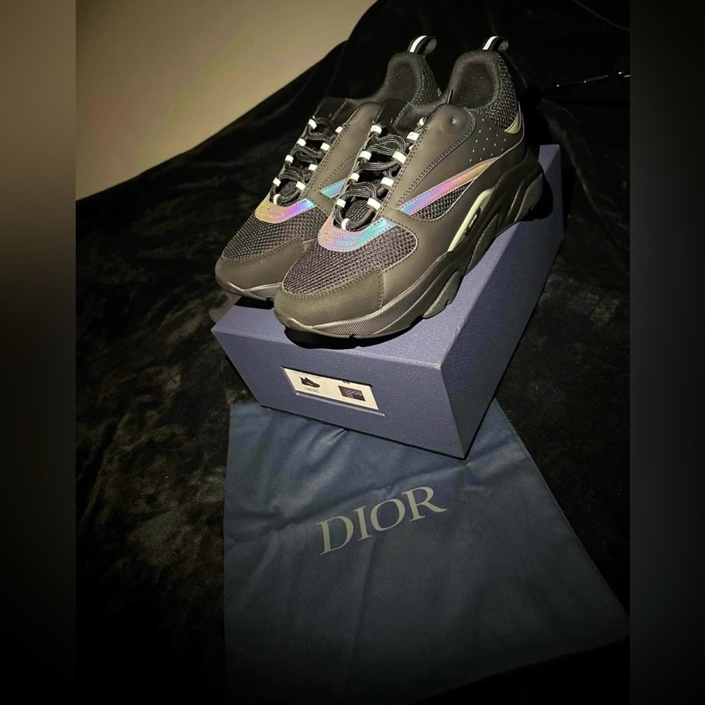 Dior B22 BLACK/RAINBOW REFLECTIVE